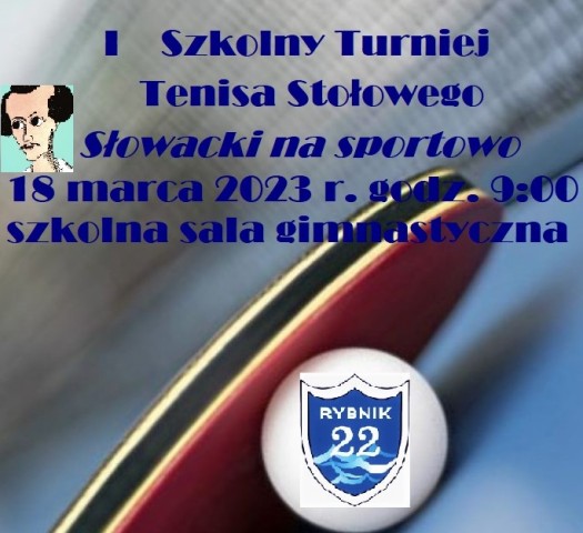 Rakietka tenisowa logo szkoły SP22